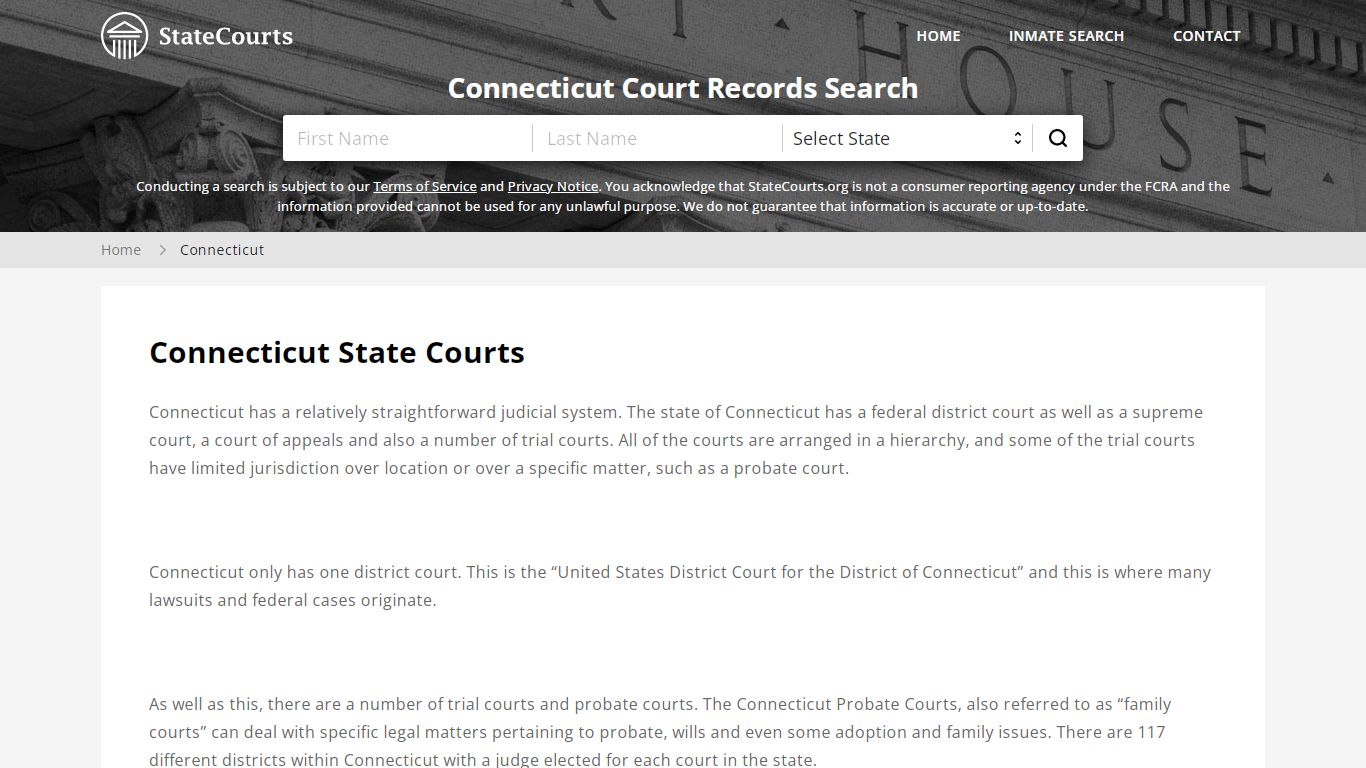 Connecticut Court Records - CT State Courts
